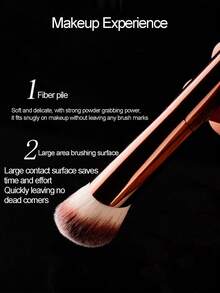 7pcs Makeup Brush Set, Including Powder Brush, Blush Brush, Foundation Brush, Eye Shadow Brush, Concealer Brush, Lip Brush And 1 Retractable 4-In-1 Brush. Soft Synthetic Fiber Bristles, Seamless Metal Handles, Suitable For All Skin Types. - Multicolor - View 3