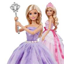 7pcs Doll Clothes Princess Dress Outfit Set, Fit For 11.5 Inch Dolls. Lace Bow Princess Dress, Tutu Dress, Strapless Dress With Magic Wand And Crown, Children's Birthday Gift Pretend Play Toy (Doll Not Included) - Multicolor - View 4