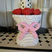 1st Red Rose Flower Bouquet Building Blocks Toy, Small Particle Assembly Blocks, 3D Toy, Valentine's Day Gift, Gift For Friends And Family, Puzzle Blocks, Rose Flower Gift, Building Blocks Toy