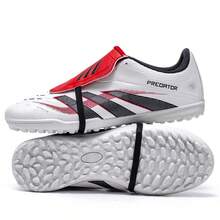 Men's Football Shoes With Enhanced Shock Absorption, Made Of Wear-Resistant Rubber To Optimize Traction And Stability, Suitable For Both Men And Women - White - View 5
