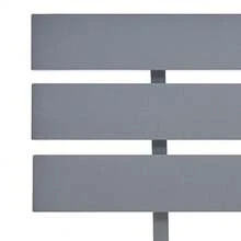 vidaXL Quadro de lit sans matelas gris bois de pin massif 90x200 cm - Cinza - Ver 6