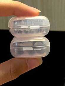 10pcs/20pcs/50pcs Transparent Plastic Portable False Eyelash Storage Box, Multi-Purpose Organizer Box For Earrings, Necklaces, Jewelry Display, With Dust Cover, Makeup Organizer, Beauty Organizer, Food Service Organizer - Clear - View 5