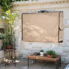 Tấm phủ TV ngoài trời 600D, phù hợp với TV màn hình phẳng 28-75 inch, sử dụng được quanh năm, tuyệt vời cho vườn, hiên nhà và sân | Tấm bảo vệ TV/điện thoại | Tấm bảo vệ màn hình TV Danh mục: Tấm bảo vệ màn hình TV, Ngày Quốc tế Phụ nữ, Đồ dùng du lịch, Quà tặng đám cưới, Y2K, Phòng ngủ, Phụ kiện ô tô dành cho nữ, Trang trí nhà bếp, Đồ dùng gia đình, Quà tặng Ngày của Mẹ, Trang trí phòng ngủ, Vườn, Trang trí nhà bếp, Mùa hè, Bãi biển, Đồ dùng du lịch, Trang trí phòng, Mềm mại, Tốt nghiệp - Màu Khaki - Xem 5
