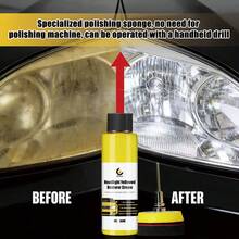 JB-XPCS 100ml Car Headlight Restoration Polish - Removes Oxidation, Yellowing, Fogging, Suitable For Polishing All Vehicle Lens - A - Xem 6