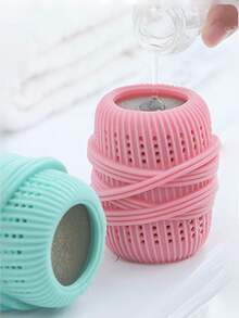 1个防缠绕洗衣球，减少衣物缠绕，过滤漂浮绒毛，有效吸附洗衣机和烘干机绒毛，适用于洗衣。