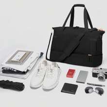 mhjBolsa de Deporte Bolsa de Fitness Bolsa de Viaje Impermeable de Gran Capacidad Con Puerto de Carga USB Bolsa de Viaje y Deporte con Compartimento para Zapatos Negrosleeping Bags - 219162316 - Ver 6