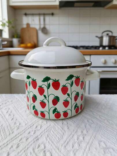 1件套多色搪瓷陶瓷锅具，汤锅、煎锅、炖锅、面锅、火锅、带盖调味罐、茶叶罐、大容量储物罐、茶叶罐、谷物坚果罐、油罐、带盖搪瓷炖锅、蒸笼、汤碗、拉面碗、猪油碗、调味杯