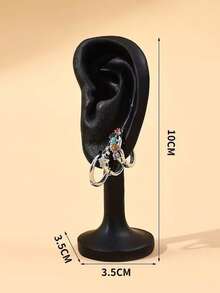 Soporte de exhibición de pendientes de resina, accesorios de fotografía y exhibición de pendientes y aretes para tienda de joyería, decoración para sala de maquillaje - Talla única - Ver 5