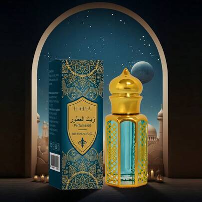 15ml/0.5oz Perfume de hombre en roll-on/sin alcohol Fragancia árabe/Aroma a sándalo/Adecuado para citas, fiestas, bodas/Fragancia elegante, lujosa y de larga duración/Regalo perfecto para él