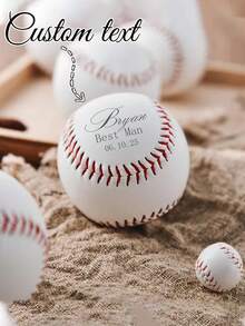 Personalized Baseball, Printed With Your Handwritten Message, Ideal Gift For Groomsmen, Wedding Ceremony, And Baseball Enthusiasts