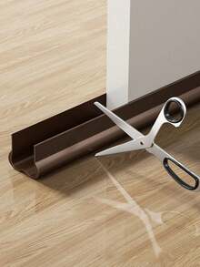 1pc 2025 New PVC Flexible Door Bottom Seal Strip, Door Bottom Windproof Seal Strip, Soundproof Gasket, Windproof And Rainproof Strip, Self-Adhesive Anti-Mosquito Soundproof Gap Filler (Double-Sided Adhesive Tape Attached On The Back Of The Instructions)