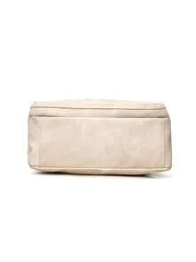 Women's Soft Fabric Crossbody Bag, Middle-Aged Shoulder Bag, New Spring/Autumn Design - White - View 8