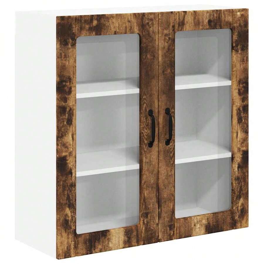 vidaXL Armoire de cuisine Chêne fumé 80 x 31 x 80 cm Bois d'ingénierie - Tabac - Voir 1