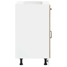 vidaXL Armario de cocina Lucca chêne sonoma madera ingeniería - Marrón - Ver 5