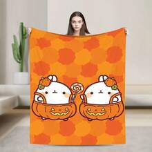 Cute Anime M-Molangs Blankets Velvet Spring/Autumn  Multi-Function Lightweight Thin Throw Blankets For Bedding Couch Bedspreads - 6 - Xem 9