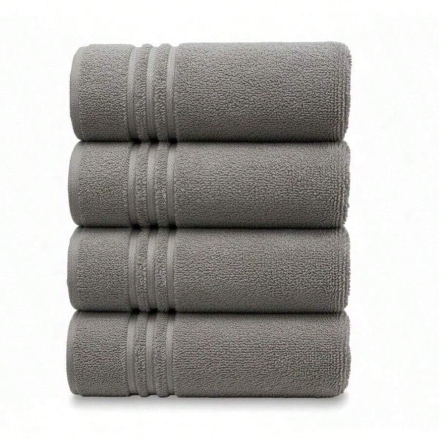 4XXL Super Jumbo Bath Sheet Set Of 4 – Extra Large 190cm X 90cm Big Towels, Ultra Soft Luxury Cotton, Highly Absorbent Quick Dry Bath Sheets For Home, Hotel, Spa, Gym – Oversized Large Bathroom Sheets In 12 Colours