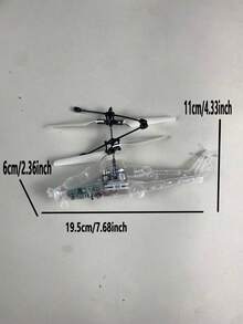 Hélicoptère/avion de chasse à télécommande à capteur infrarouge, fabriqué en matériau anti-chute. Avion télécommandé, jouet volant en plastique, capteur de geste - Multicolore - Voir 17