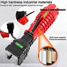 HALMAN 18 in 1 Plumbing Tools, Sink Faucet Installer Socket Wrench, Diseño de plegado innovador,antideslizante,Llave de fregadero multifuncional,Mango cómodo + Diseño extralargo, para instalación de tuberías en cocina y baño,Multifunctional Tool for Toilet and Water Pipe, Foldable - Rojo - Ver 4