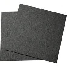 Azulejas de alfombra reutilizables, 20 "x 20" cuadrados de alfombra con acolchado adjunto, azulejos de alfombra acolchados suaves, fácil instalación bricolaje para dormitorio sala de estar interior al aire libre (20 azulejos, gris oscuro) - Negro - Ver 8
