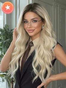 Tóc giả ren nhỏ 4*1 dài sáng bóng màu trắng vàng ánh kim - Được làm từ chất liệu sợi mờ chịu nhiệt cao, với mũ lưới hình hoa hồng. Kiểu dáng tự nhiên, thoải mái, thoáng khí và nhẹ. Thích hợp cho các lễ hội âm nhạc và sử dụng hàng ngày. - Ombre - Xem 12