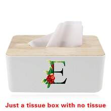 Tissue Box Table Napkin Rings Tissue Case Paper Box Container Bamboo Cover Solid Wood Car Storage And Organization Box Home Table Decoration - Flower Color - View 24