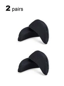 1双女士可调节鞋垫，防摩擦前脚掌垫，透气吸汗，半码鞋垫，适用于高跟鞋和尖头鞋 - 黑色 - 查看 8