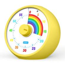 60-minutowy wizualny timer dla dzieci, do klasy, biura, kuchni, na biurko, narzędzie do zarządzania czasem dla dzieci, cicha praca, timer Pomodoro, wzór tęczy - Wielokolorowe - Zobacz 13