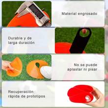 mhj50 pcs Conos de Fútbol Disco Marcado Conos de Entrenamiento con Bolsa de Malla y Soporte Football Entrenamiento de Agilidad Niños Mejora Coordinaciónsleeping Bags - 219321235 - Ver 5