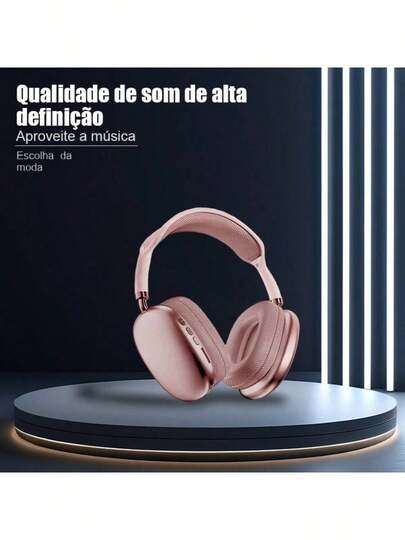 Fones de ouvido Bluetooth P9 com cancelamento de ruído ativo (ANC), som estéreo Hi-Fi, bateria com duração de 35 horas e microfone integrado - sem fio, leves e confortáveis