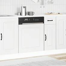 vidaXL Panneau de lave-vaisselle Kalmar blanc 60x1,5x67 cm - Blanc - Voir 3
