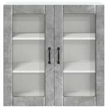 vidaXL Armario de cocina gris béton 80 x 31 x 80 cm madera de ingeniería - Gris - Ver 6