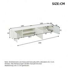 Television Stands & Entertainment Centers - White+Particle Board - View 11