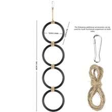 Reptile Climbing Ring, Ball Python Climbing Chain Toy, Glass Container Cage Decor Accessories Suitable For Corn Snake, Hognose Snake, Bearded Dragon, Lizard, Chameleon, Parrot - Multicolor - View 10