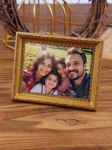 1pc Customizable Photo Frame Refrigerator Magnet, European Style Photo Frame Refrigerator Magnet, Personalized Photo Frame Refrigerator Magnet, Photo Refrigerator Magnet, Mini Frame, Gift For Her, Frame Decor, Wedding Birthday Gift - Multicolor - View 2