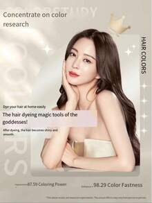 Fashionable & Vibrant Home Hair Dye. Gentle & Non-Irritating. Available In Multiple Colors: Pink Brown, Black, And Brown. White Hair Dye With Cap. - SNK-60 - View 5