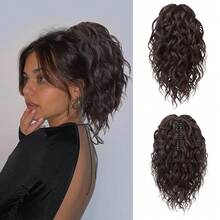 12英寸爪夹式马尾接发 - 卷曲马尾接发，爪夹式马尾接发，合成夹式马尾接发 - 彩色 - 查看 1