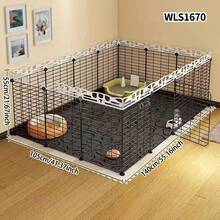 Modular Dog Fence, Indoor Pet Puppy Cat Barrier, Small Dog Kennel Panels, Free Combination Isolation Gate
