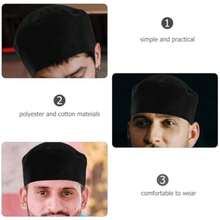 mhjDOITOOL Gorro De Chef Negro Unisex Transpirable Gorro de Chef de Sushi de Malla Transpirable para Cocina Profesional Y Caserasleeping Bags - 219162316 - Ver 8