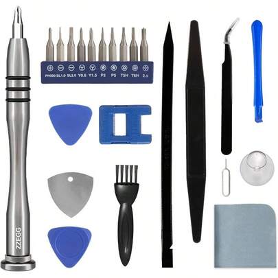 Screwdriver Repair Set Cleaning Kit 5 6 6S 8 X XS XR SE 11 12 13 14 15 Plus Pro, Mobile Cell Phones, Switch, Watch, Glasses, Camera, Tablet, Etc