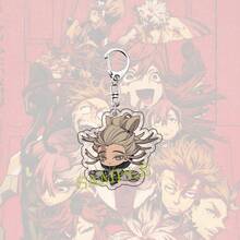 8 piezas Llaveros con tema de anime GACHIAKUTA, llaveros acrílicos 2D de los personajes Rudo, Enma, Natsume, decoración de mochila, coleccionables, regalos para madres, padres, graduación y maestros - Multicolor - Ver 6