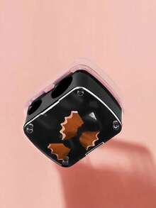 1-Piece Black High-End Eyeliner Pencil Eyebrow Pencil Makeup Pencil With Pencil Sharpener, Designed With A Large Hole For Sharpening, Portable Multi-Functional Pencil Sharpener. - Black - View 2