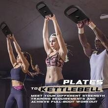 Yes4All Placa de hierro fundido placa pesada para rucking columpios sentadillas entrenamiento de fuerza entrenamiento de fitn y ejercicios en casa múltiples pesos disponibles: 10/15/20/25/30/35/45 libras - Multicolor - Ver 5