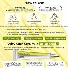 Tightening Booster, Pore Minimizer, Wrinkles & Fine Lines, Firmer Skin With Retinal 0.1% & Panthenol 1%, Retinol Serum For Face, Accelerates Skin Renewal, Non-Irritating SF9Z - 如圖 - 查看 6