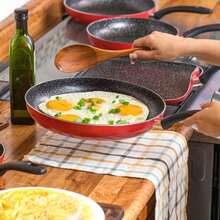 TendenciaSartén Con Antiadherente Para Parrilla De Inducción 22 Cm  RojoCalidad premium - Rojo - Ver 5