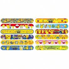 pokemon 36/24/12/1pc Set Pokémon Series PVC Material Anime Pocket Monster Pattern Slap Bracelet, Game Slap Circle Wristband, Sewing Anime Character Bracelet, Holiday Party Gift (Random Delivery)