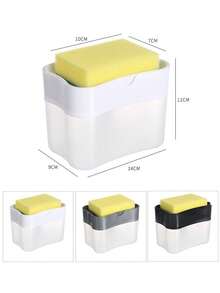 This Single Bottle Kitchen Soap Dispenser Pump Bottle Is Suitable For Kitchen Countertops, Can Hold Dishwashing Liquid, And Create An Efficient Kitchen. Its Warm Autumn/Winter Style Makes It An Ideal Kitchen Hygiene Item Next To The Sink. Kitchen Small Tool. - Multicolor - View 10