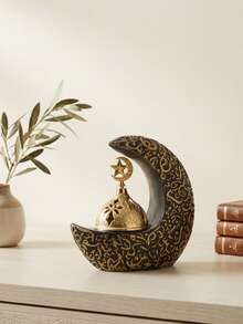 1 queimador de incenso em formato de lua, inspirado no Oriente Médio, para aromaterapia. Ideal para decoração com carvão e outros acessórios. - Multicolorido - Ver 14