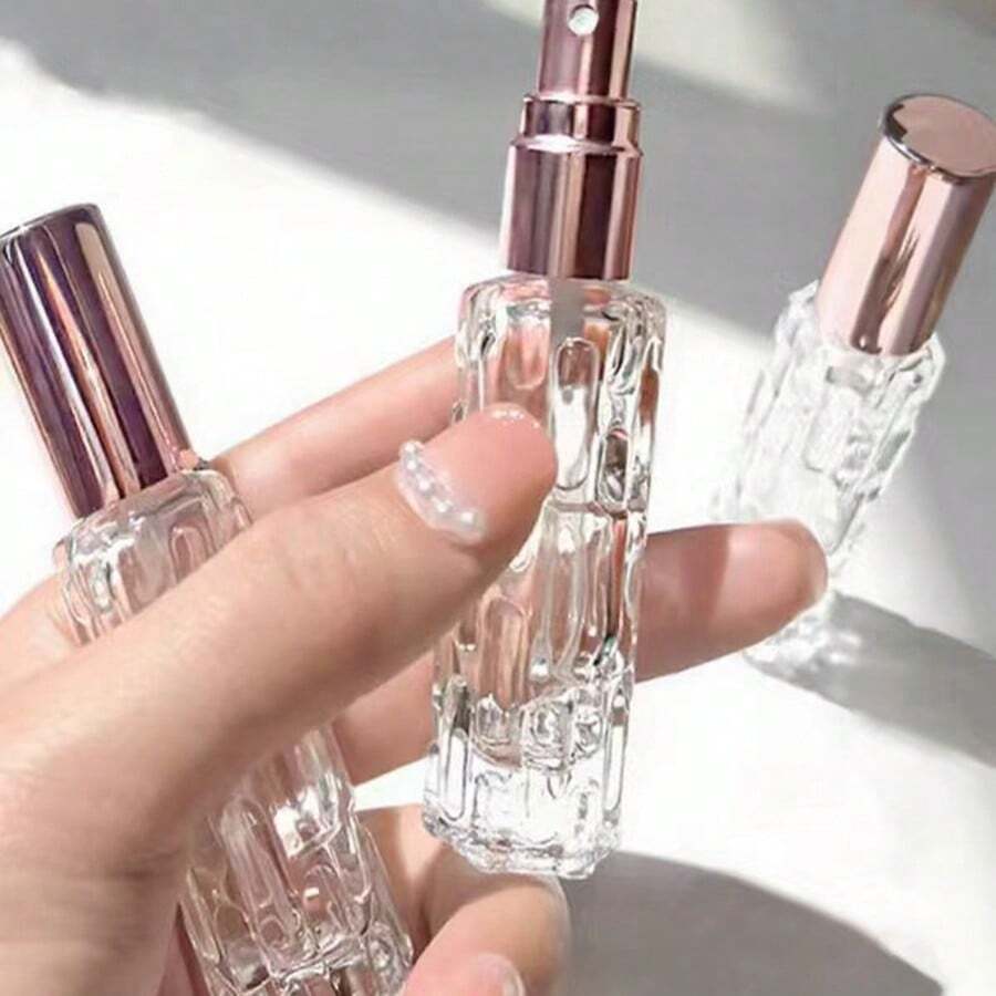10ml Rose Gold Aluminum Atomizer Glass Perfume Spray Bottle - Rose Gold - View 1