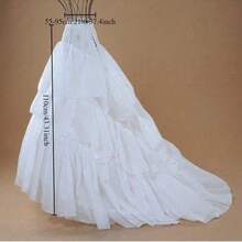 Cheapest A-Line White Wedding Petticoats 216 Free Size Bridal Petticoat Brief Crinoline White For Wedding Dresses - Multicolor - View 4