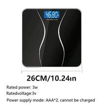 SOKANY 智慧體重計，2xAAA電池，溫度顯示，LED，強化玻璃，最大承重396磅，自動開關，適用於居家/健身房，健身必備 - 彩色 - 查看 3